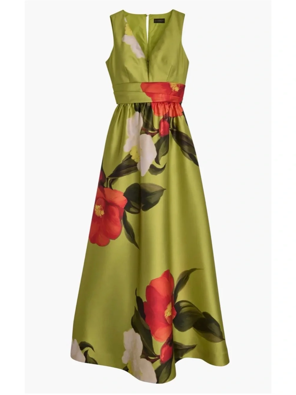 NWT Donna Karen New York Floral Print Sleeveless A Line Summer Citro Dress 4